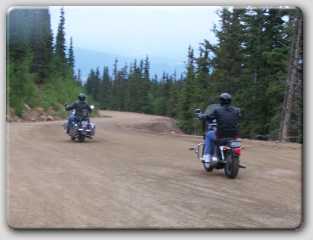 Eric and I making our way back down the mountain